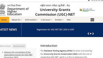 UGC NET 2025-26 Live Updates । Ugc Net Application Form Last Date & Subject Wise Exam Date 
