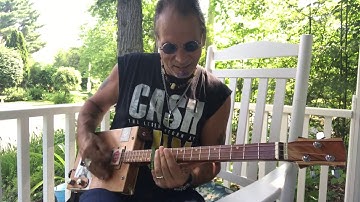 Traveling Riverside Blues Led Zeppelin lesson for 3 string Cigar Box Guitars