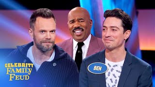 Ben Feldman's dad spreads the love... with gravy?! | Celebrity Family Feud