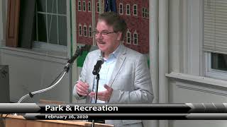 February 26th Park & Recreation Meeting Orange, CT