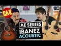 New ibanez acoustic ae series