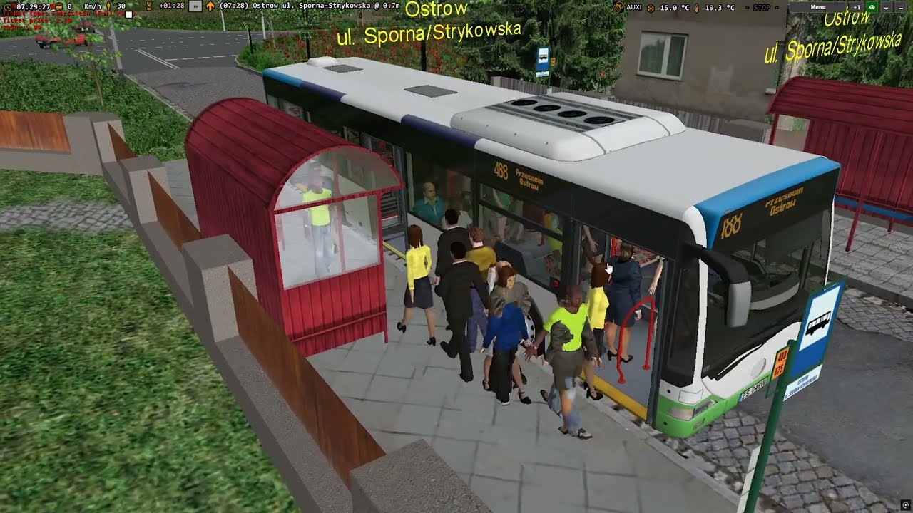 OMSI 2 488 Przesocin➡️Ostrow 2/2 | MB O530 Citaro Euro 2 3D | Fikcyjny Szczecin🇵🇱