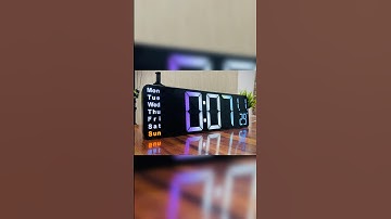 Large Digital Wall Clock RGB #shortsfeed #shorts