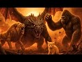 EPIC BATTLE of Three Monsters – THE LION, the DRAGON, and KONG’s Brave Rescue of the Kitten