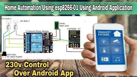 Home Automation Using Esp8266-01 using MIT app inventor