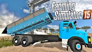 Mercedes 1518 com Caçamba Agrícola - Farming Simulator 2015