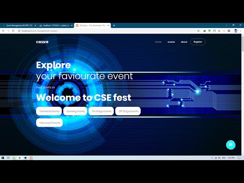 EVENT MANAGEMENT IN PHP, CSS, JAVASCRIPT, AND MYSQL | FREE DOWNLOAD