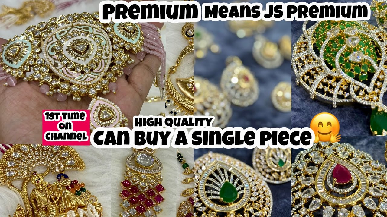 Premium AD Jewellery Wholesale Market in Delhi | High Quality Necklaces, Chain Pendants, Earrings