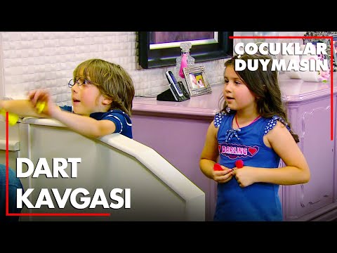 Orçun ve Merve'nin dart yarışı - Çocuklar Duymasın