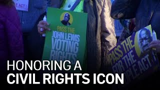 Corte Madera Holds Rally to Remember Rep. John Lewis