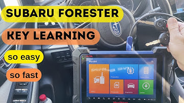 2019 Subaru Forester key fob programming by Autel IM608.How to program a new key for Subaru Forester