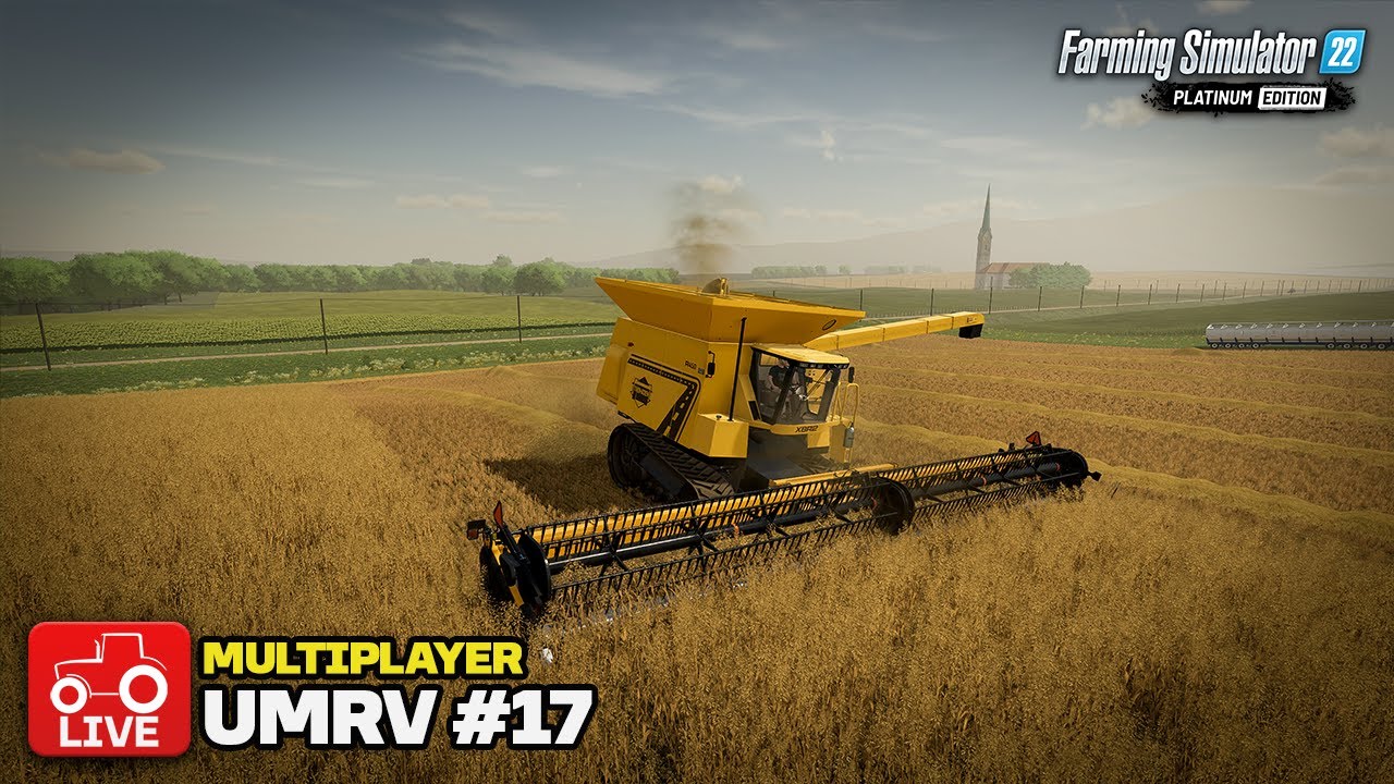 🔴LIVE! THE HARVEST CONTINUES!! [UMRV Multiplayer] Farming Simulator 22 ...