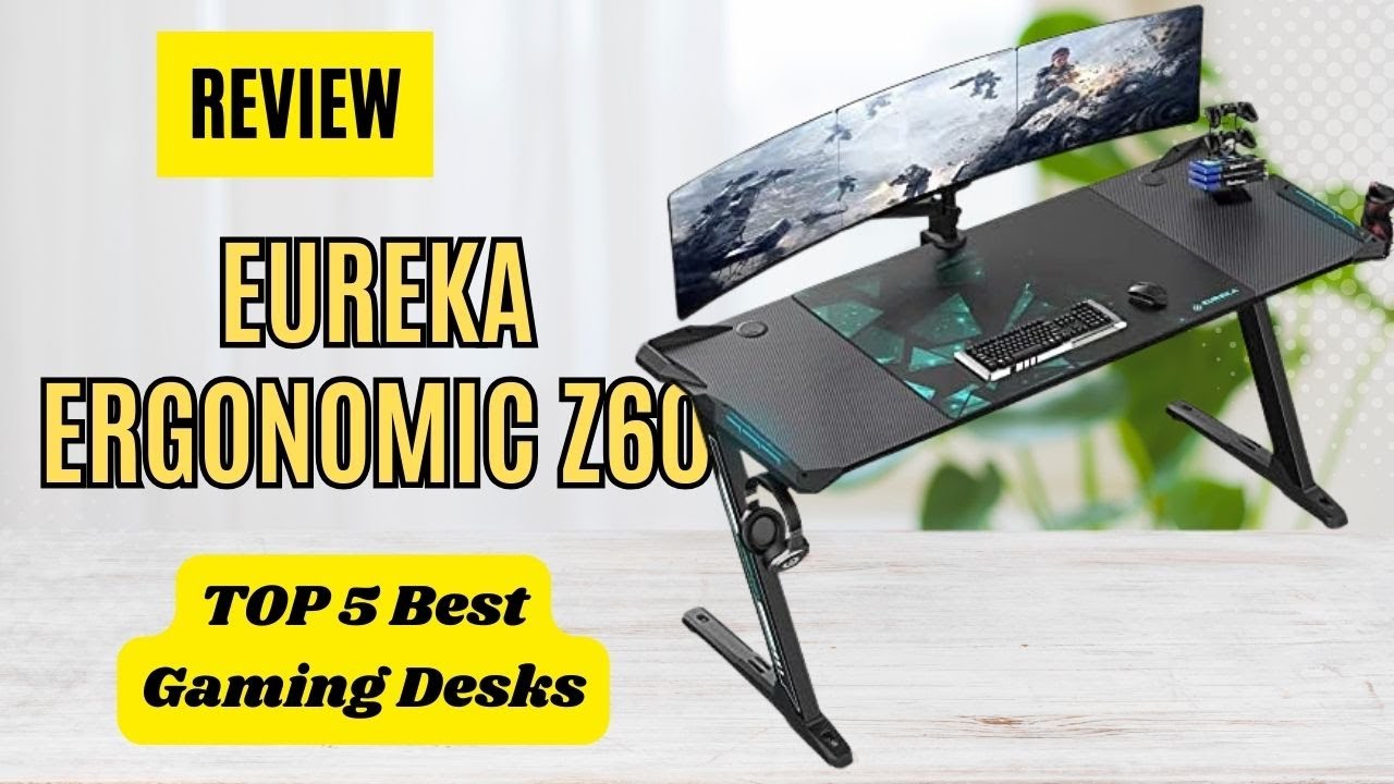 Review EUREKA ERGONOMIC Z60 Gaming Desk Top 5 Best Gaming Desks On