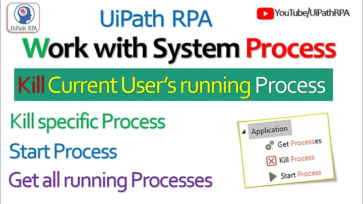Kill Current User's Running Process|UiPath RPA Tutorial