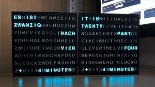 WordClock (2023) 16x8 LED matrix - 3d print screenshot 5