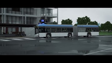 Solaris Urbino 18 hydrogen Bus animation