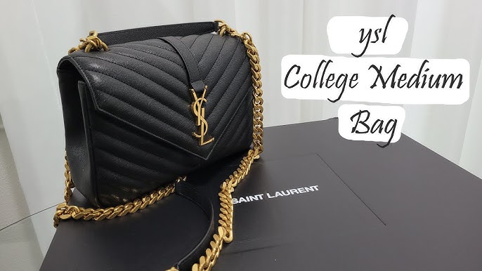 How to Spot a Fake YSL Medium College Bag – Bagaholic