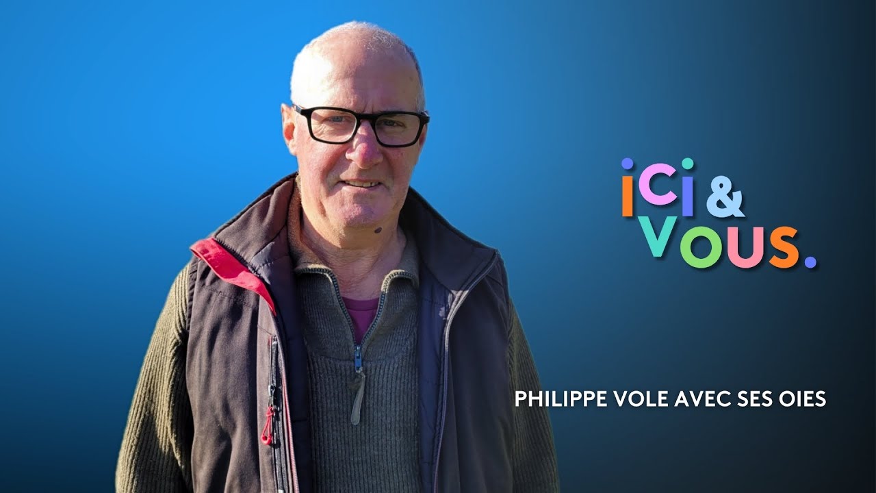 Philippe Boussaud vole en ULM avec ses oies