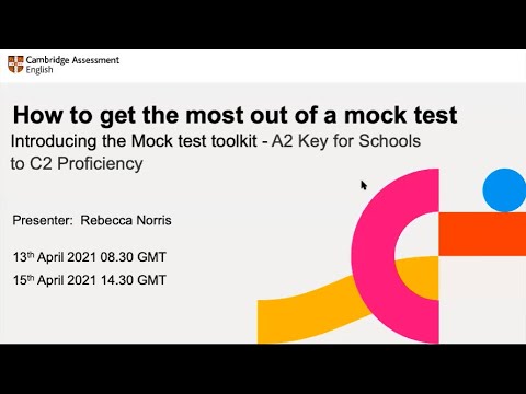 Download Mock Test Toolkit Our New Guide To Advise How Why And When To Run Mock Tests I Cambridge English Youtube