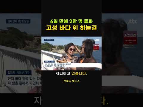 6일 만에 2만 명 돌파 <strong>고성</strong> 바다 위 하늘길