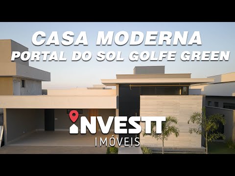 Casa moderna -  Portal do Sol Golfe Green (Goiânia-GO) - NVESTT IMÓVEIS