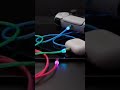 Colorful glowing magnetic cable  globright magneticcable chargingcable statik setup colors