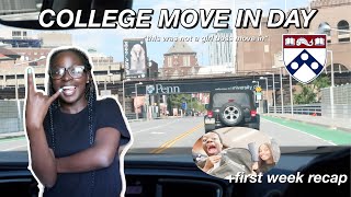 college move in day @ upenn 2022 || first week recap