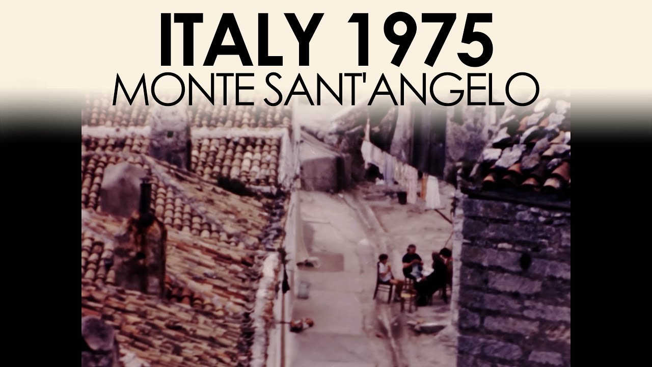 Archival footage of Monte Sant'angelo in the 1970s | Italy 8mm home movie