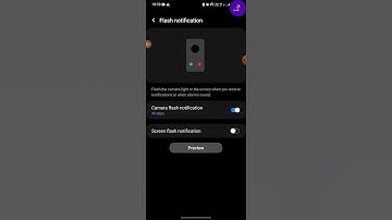 Enable or Disable flash Notification