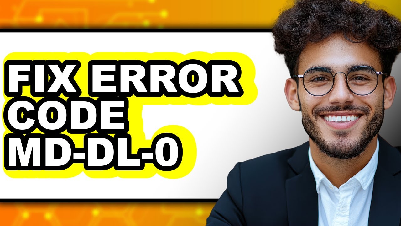 How to Fix Error Code MD-DL-0 - YouTube