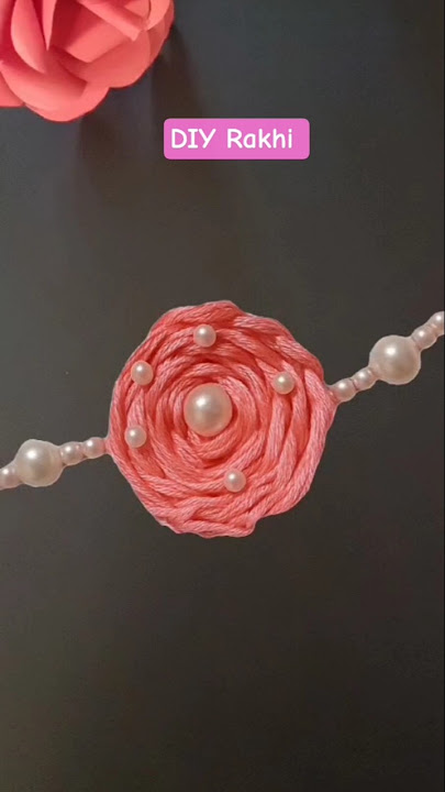 Rakhi cantik di rumah #shorts #diyhandmaderakhi #rakhi2025 #craft #diy #rakhimaking #trending