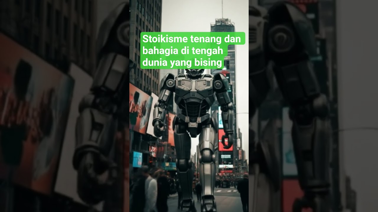 Stoikisme Tenang dan Bahagia di Tengah Dunia yang Bising #DreamScreenAI #shorts