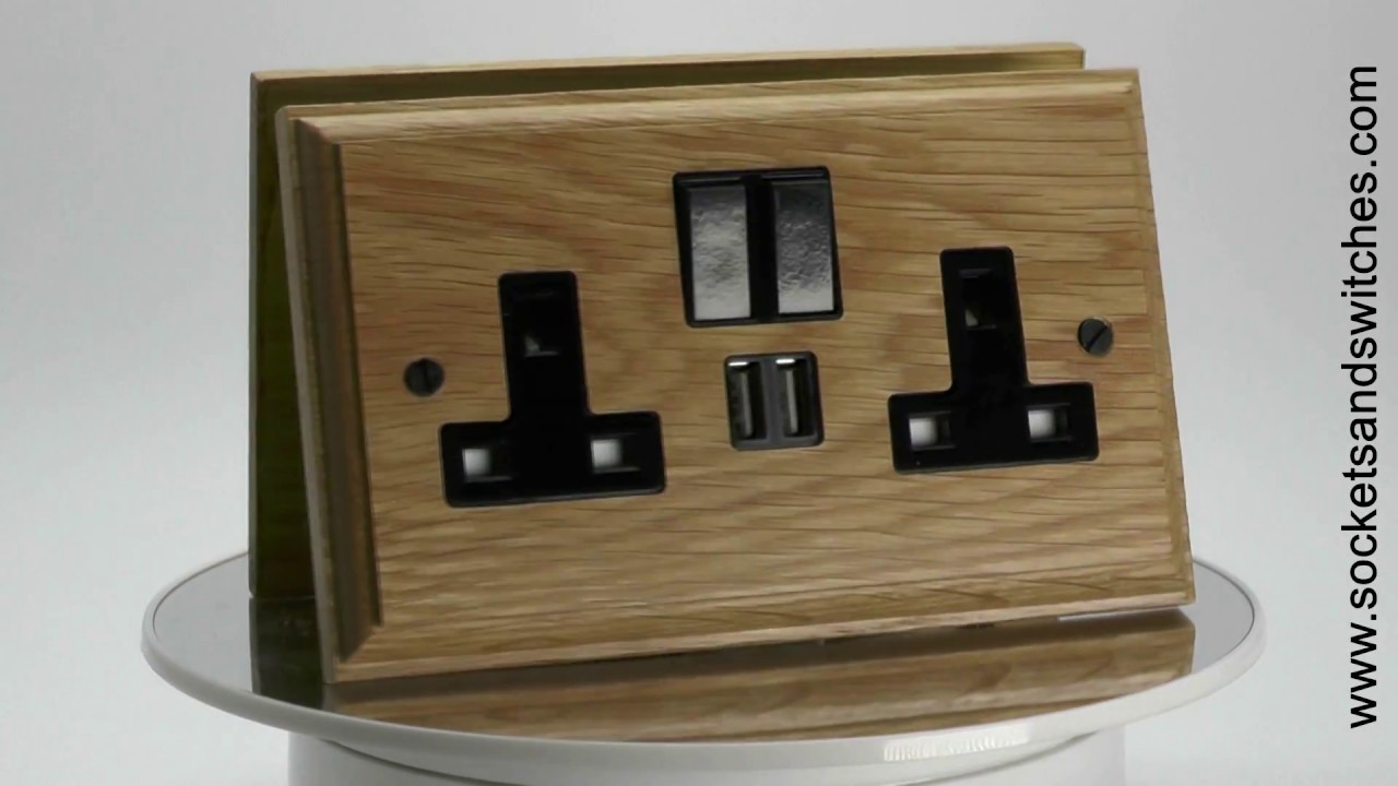 Jacobean Light Oak Sockets and Switches YouTube
