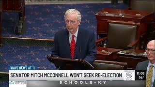 Kentucky political leaders react to Sen. McConnell not seeking re-election