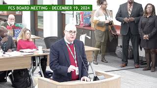 December 19, 2024  - FCS Board Recognitions (South Learning Center)