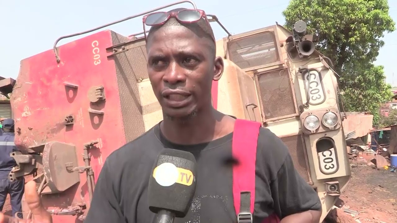 ra-toma plateau un train de friguia bimbo entre en collision avec un camion benne