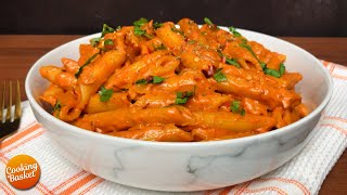 Super Easy Creamy Pasta with Spicy Tomato Sauce • The Best Homemade Pasta You'll Ever Eat! Pasta