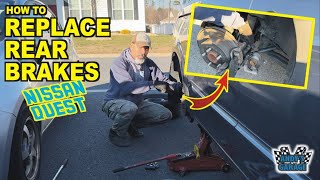 How To Replace Rear Brakes - Nissan Quest (Andy’s Garage: Episode - 517) @PhillipsVision