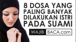 8 DOSA YANG PALING BANYAK DILAKUKAN ISTRI PADA SUAMI