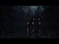 Gentle Rain Sounds All Night 🌲 | Natural Sleep Aid for Stress Relief and Focused Study