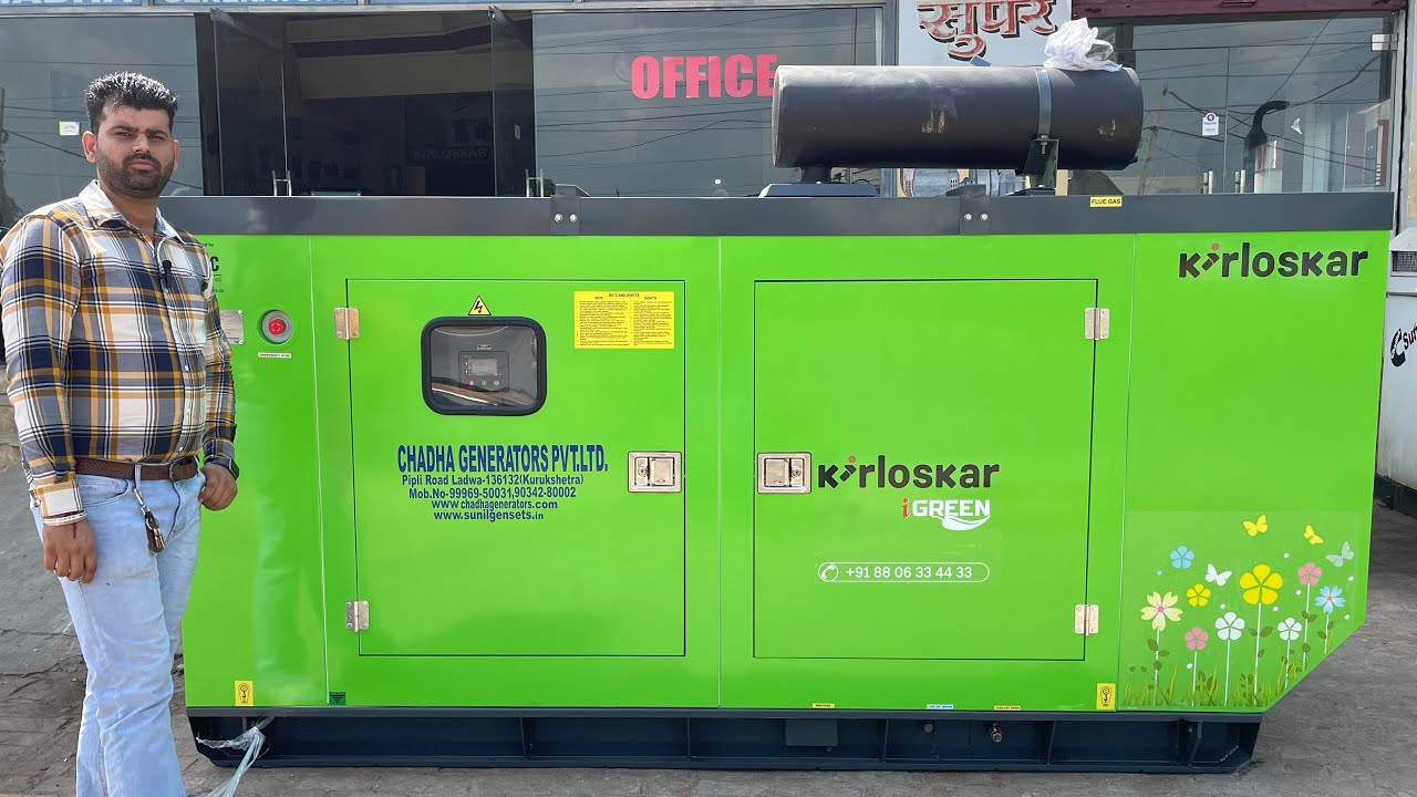 Kirloskar 82kva Silent Generator with 4 Cylinders Engine with Kirloskar Alternatour || KIRLOSKAR