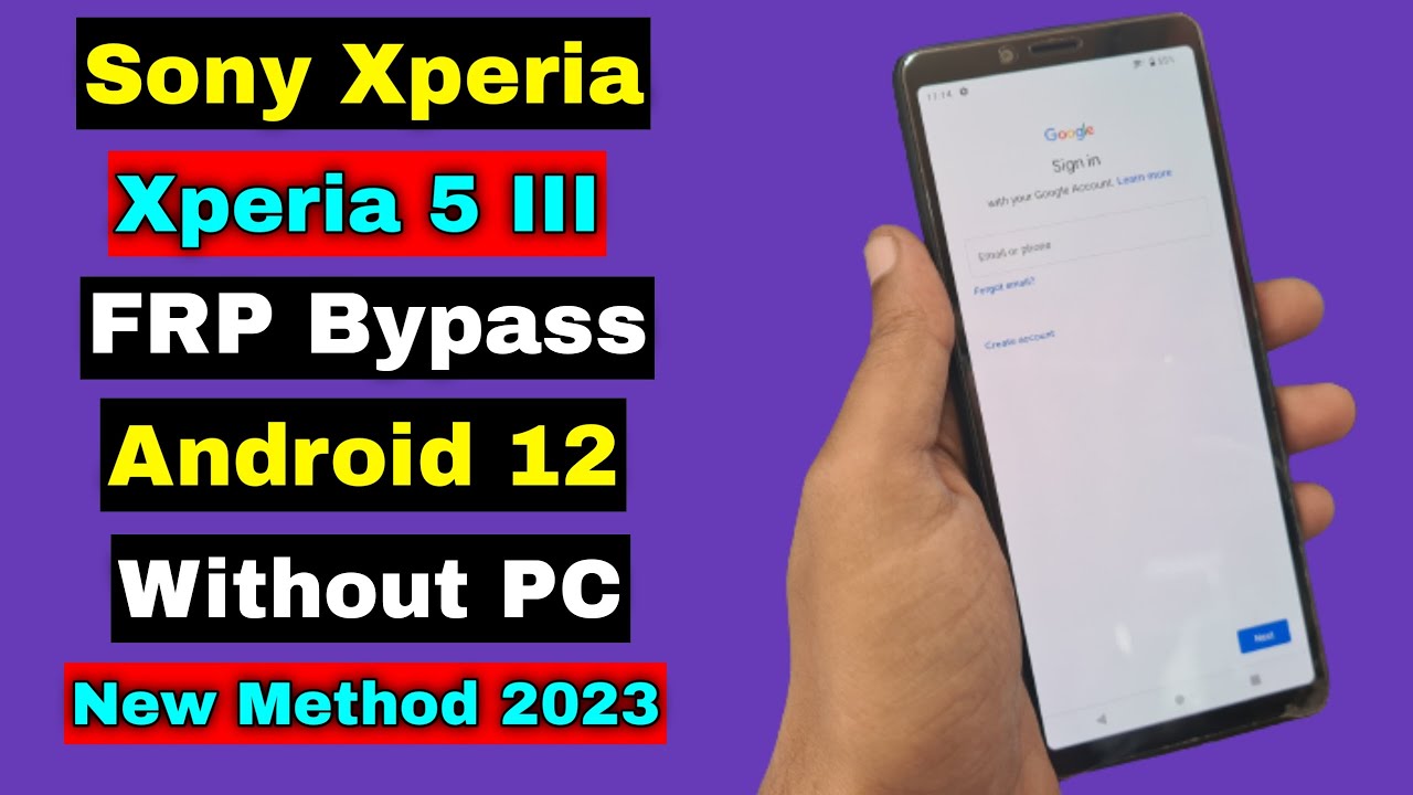 Sony Xperia 5 III FRP Bypass Android 12 Without PC | Sony Xperia 5