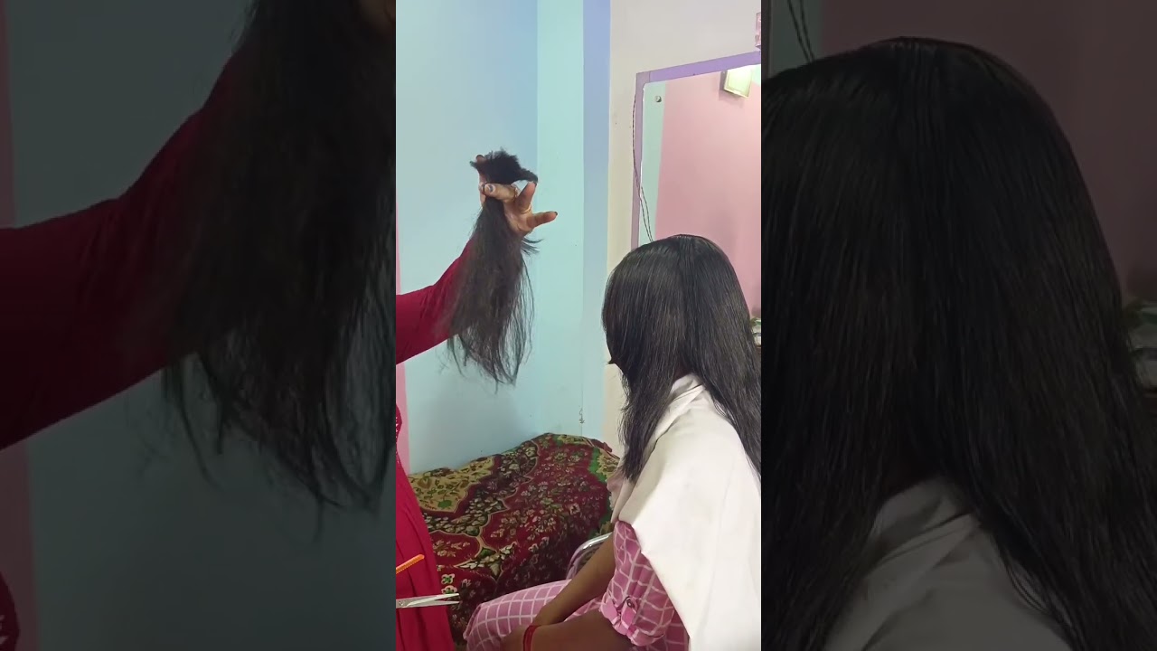 OMG ✂️✂️ Hvy long hair Cutting short .. ✂️layer with "u"✂️Thickey hair ✂️❤️