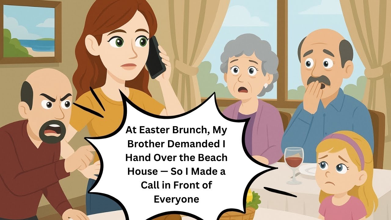At Easter Brunch, My Brother Demanded I Hand Over the Beach House — So I Made a Call in Front of