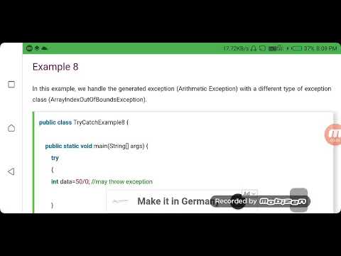 java programming tutorial 57 - try: modify the above... Java Try catch(3) - YouTube