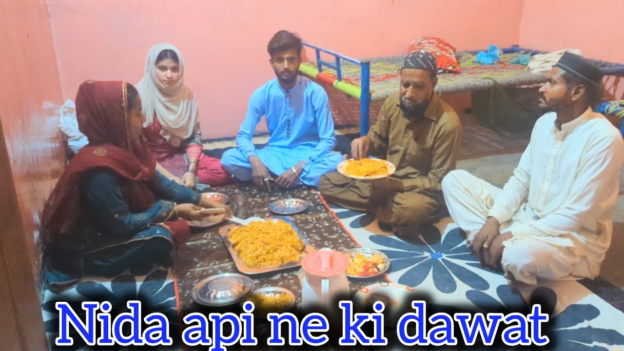 Nida api ne 😋 apni Khushi mein shamil Kiya dawat kar di 😍 || Adnan and ...