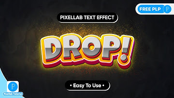 How To Make Drop Text Effect In PixelLab | Free PLP File