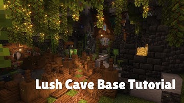 Ultimate Survival Lush Cave Base Minecraft Tutorial