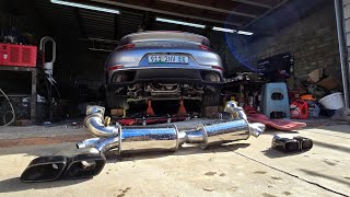 Building a Custom Porsche 911 Turbo S Exhaust! 🔧🚗 #Porsche #DIY