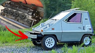 Hayabusa Swapping a Tiny Electric Car! Part 2